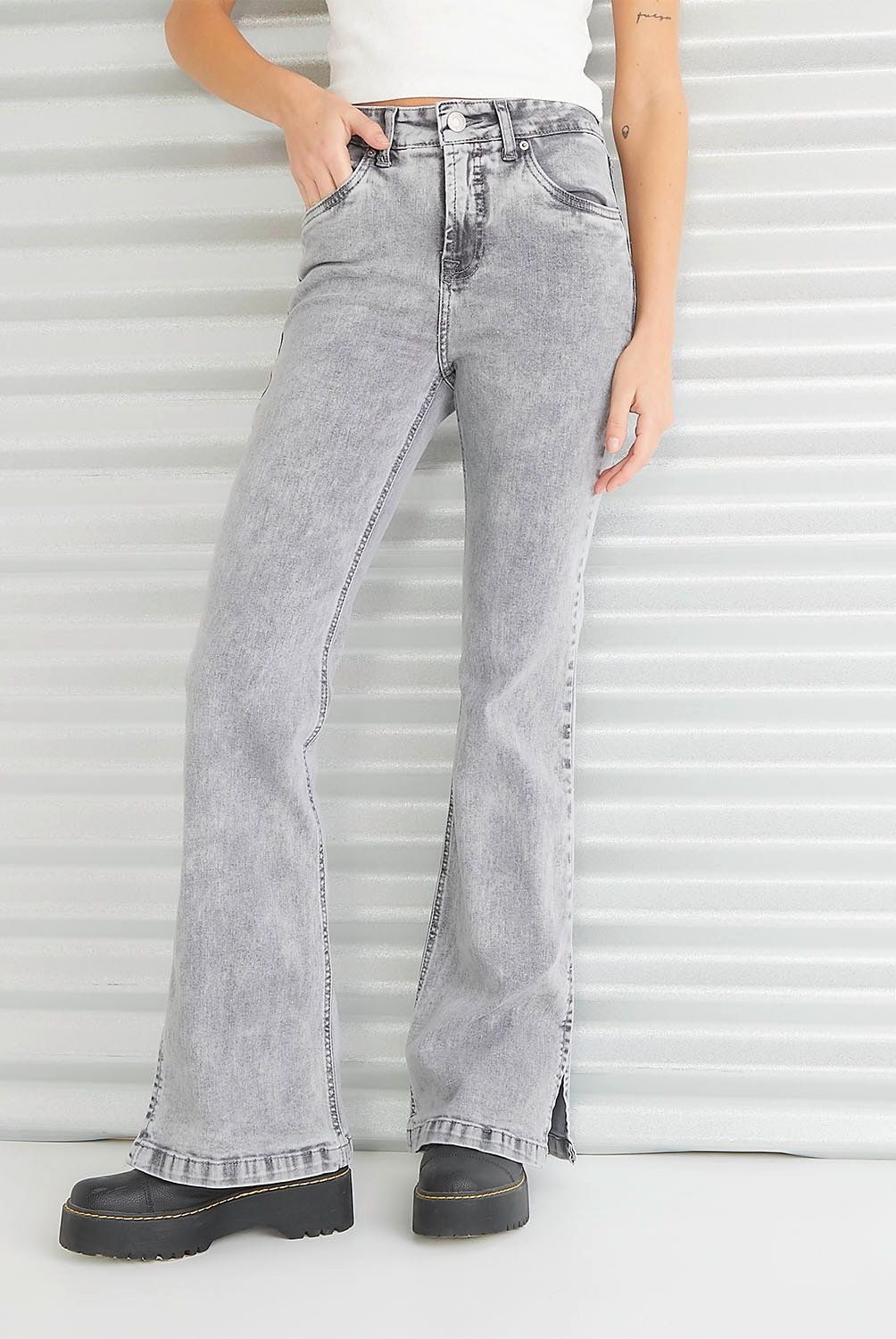 AMERICANINO - Jeans Flare Tiro Alto Mujer Americanino