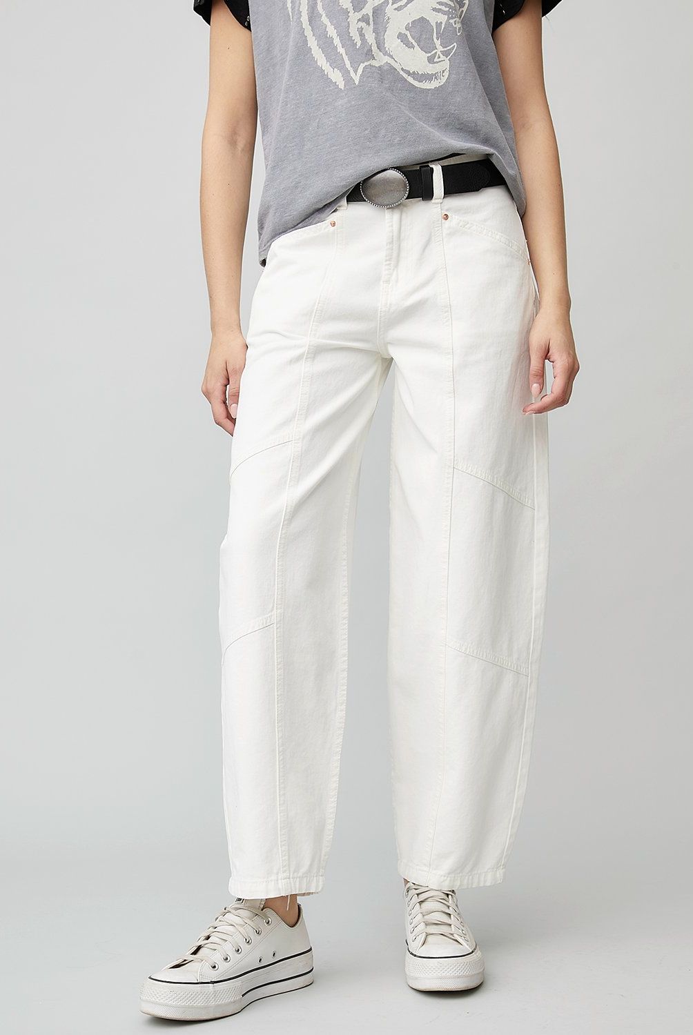AMERICANINO - Jeans Americanino Baggy Tiro Medio Mujer Algodón