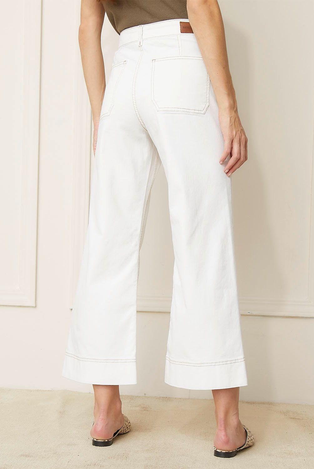 BASEMENT - Jeans Culotte Tiro Medio Basement Mujer Algodón