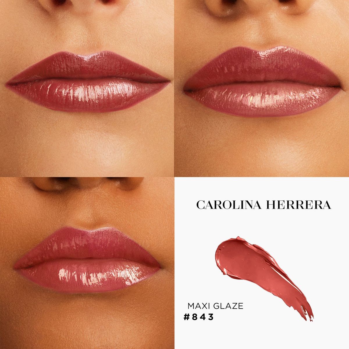 CAROLINA HERRERA - Bundle Good Girl Maxi Glaze Lipstick Carolina Herrera 843 & Red-Pink Case