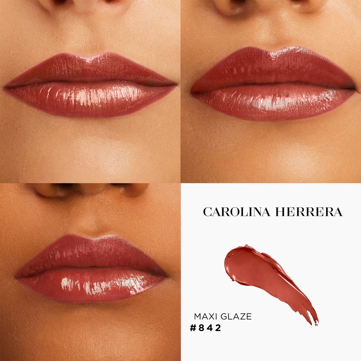 CAROLINA HERRERA - Bundle Good Girl Maxi Glaze Lipstick Carolina Herrera 842 & Red-Pink Case