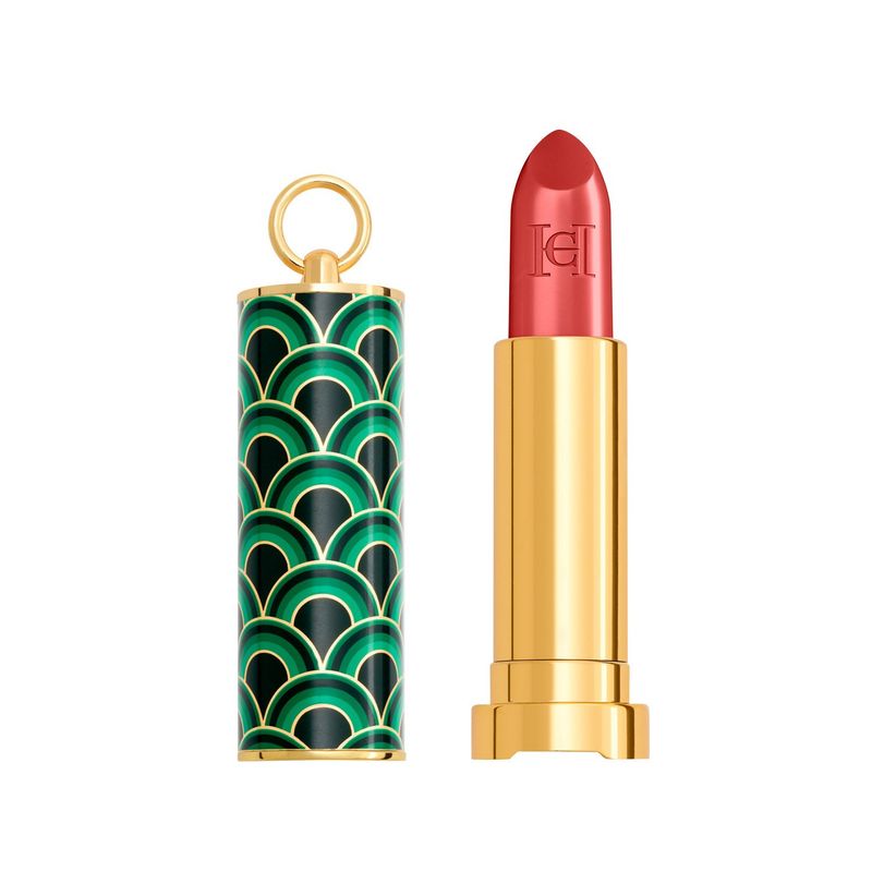 CAROLINA HERRERA - Bundle Fabulous Kiss Lipstick Satin Carolina Herrera 373 & Green Waves Cap