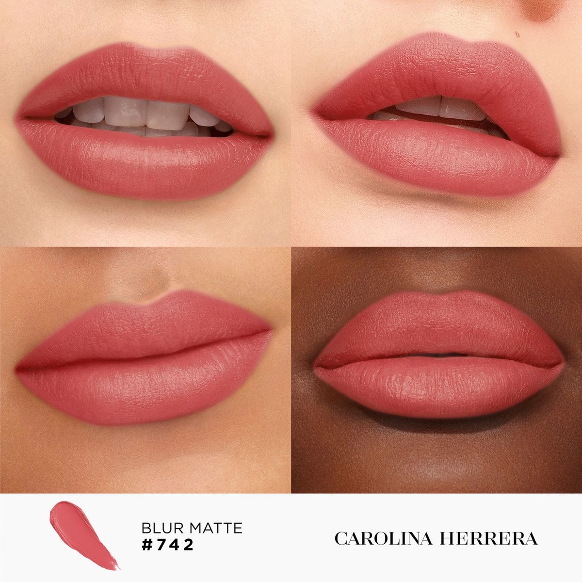 CAROLINA HERRERA - Bundle Fabulous Kiss Lipstick Blur Matte Carolina Herrera 742 & Lovewins Cap