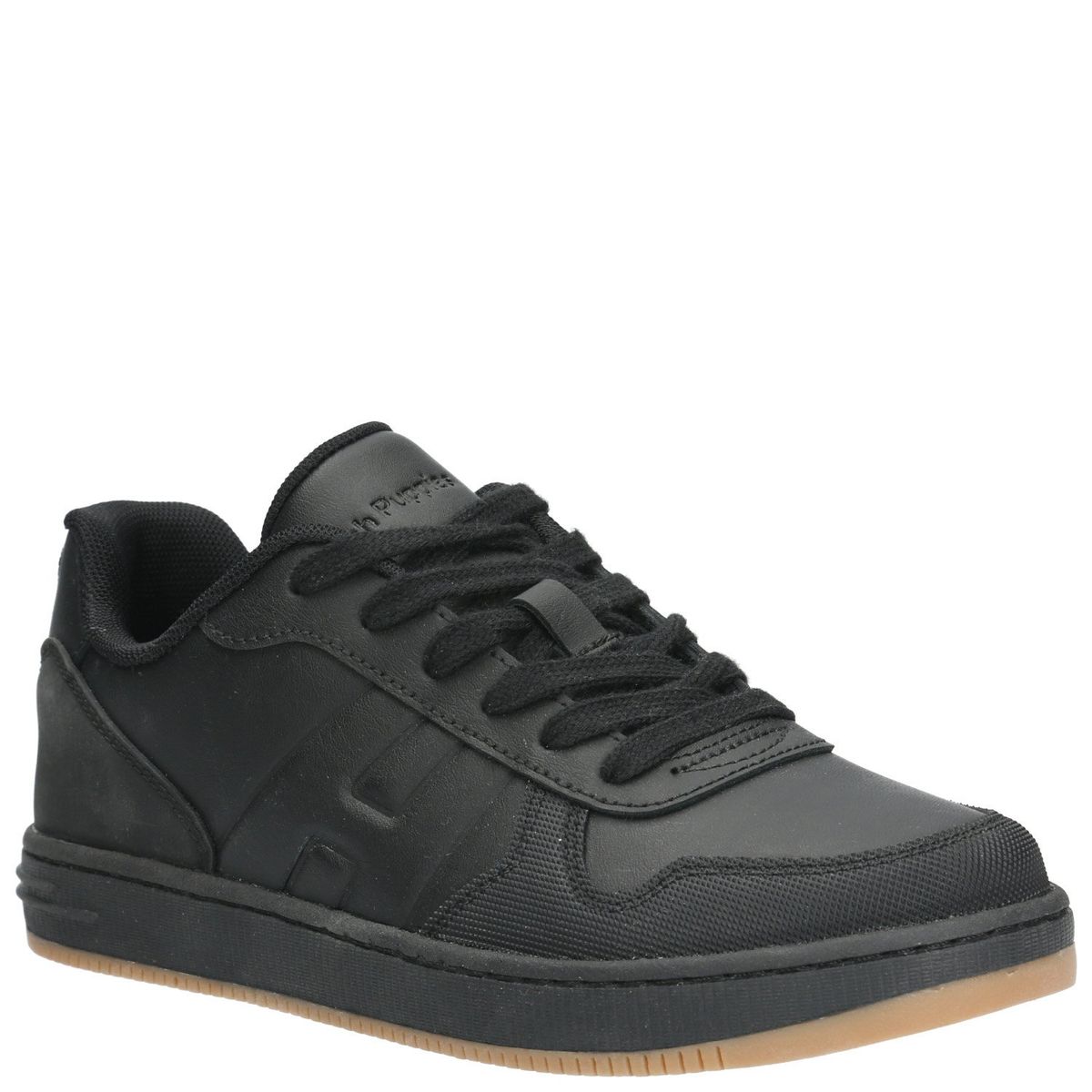 HUSH PUPPIES - Zapatilla Escolar Niño Cuero Negro (35 a 38) Hush Puppies