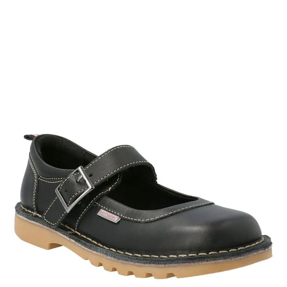 HUSH PUPPIES - Zapato Escolar Niña Cuero Negro (28 a 34) Hush Puppies