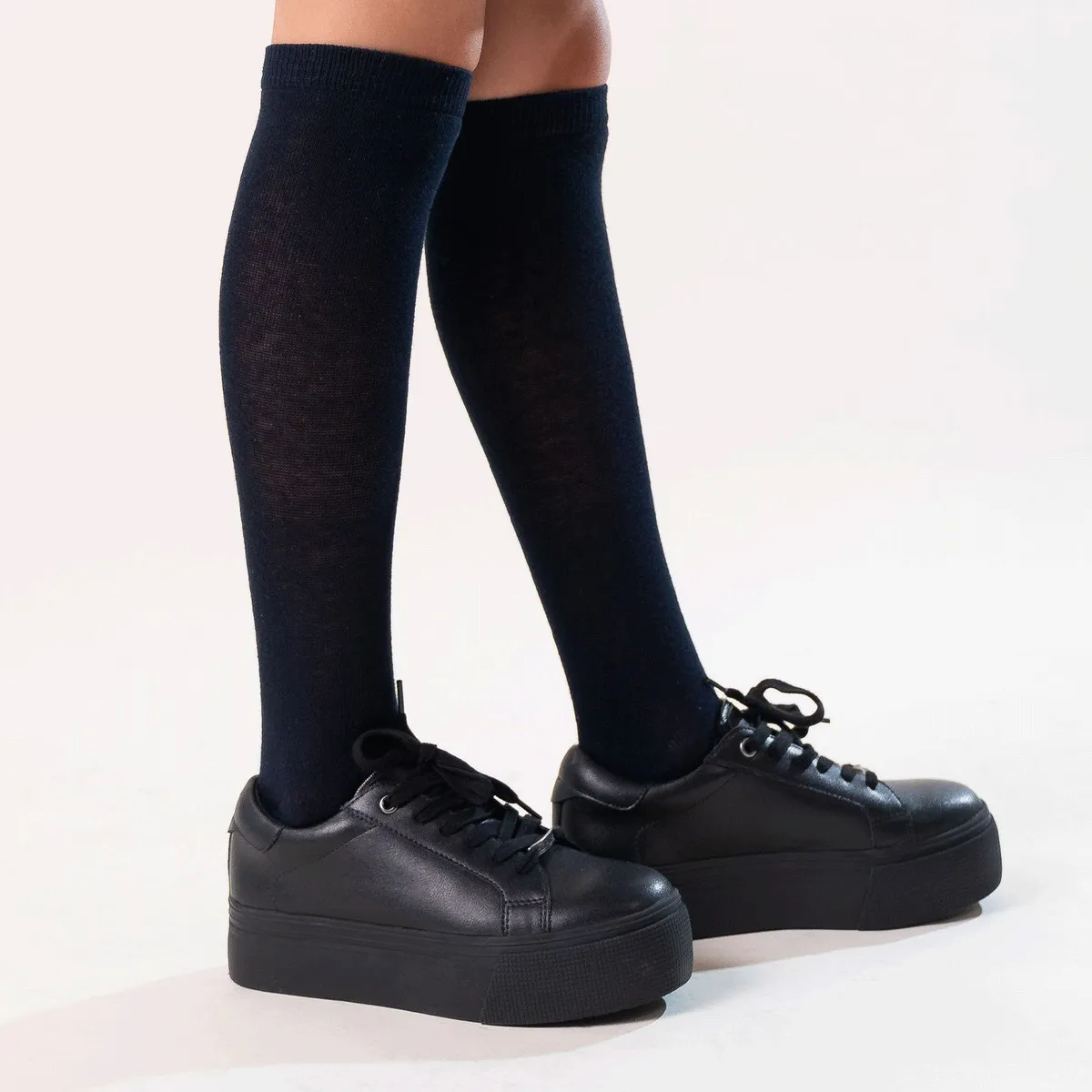 HUSH PUPPIES - Zapatilla Escolar Niña Cuero Negro (35 a 40) Hush Puppies