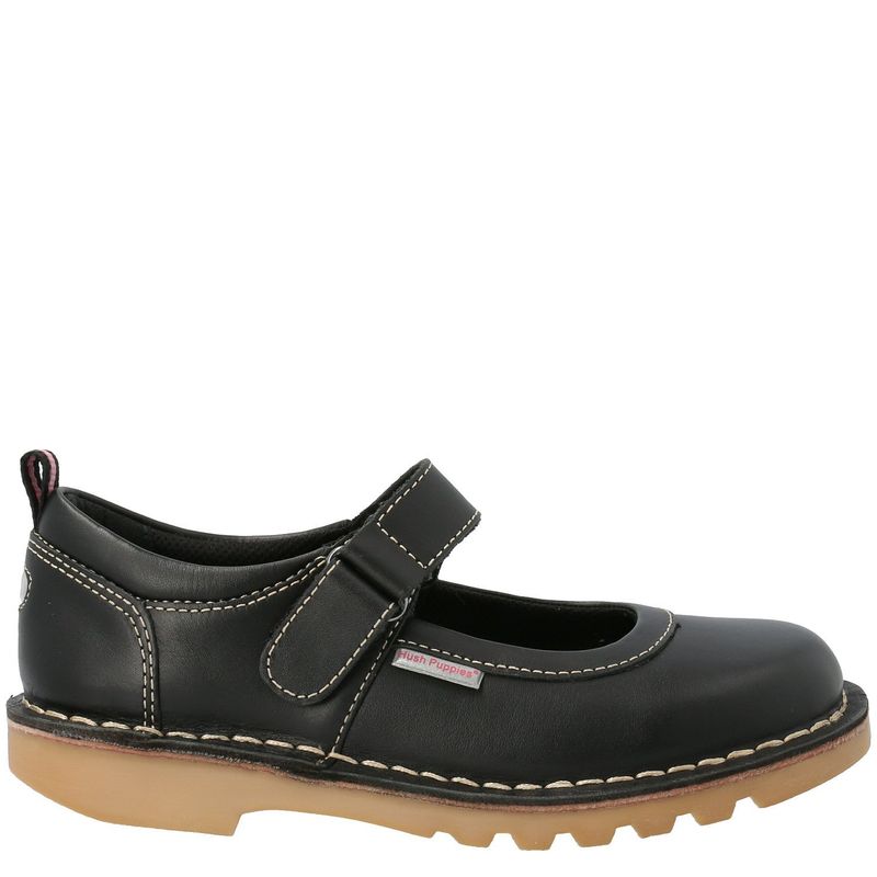 HUSH PUPPIES - Zapato Escolar Niña Cuero Negro (35 a 40) Hush Puppies