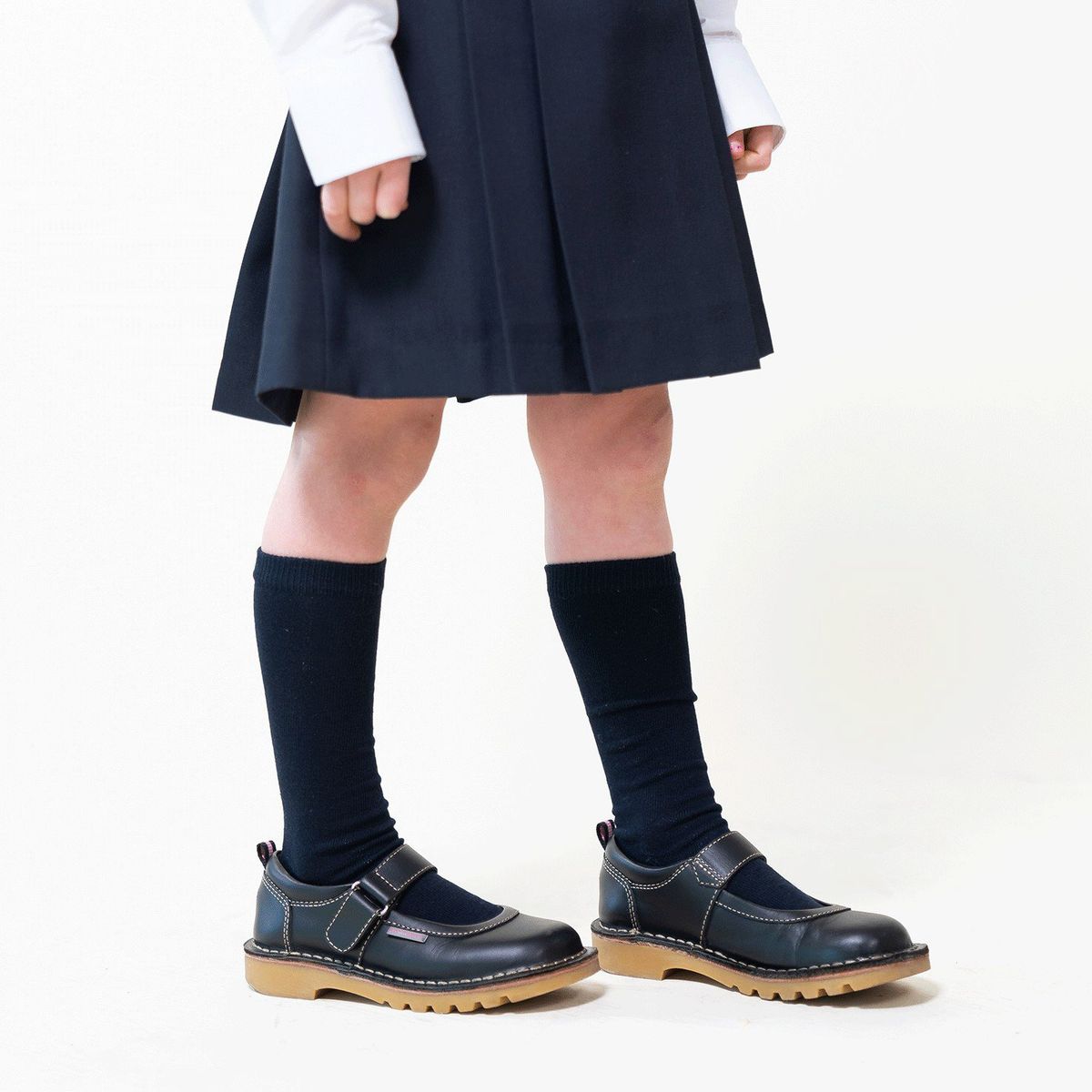 HUSH PUPPIES - Zapato Escolar Niña Cuero Negro (35 a 40) Hush Puppies