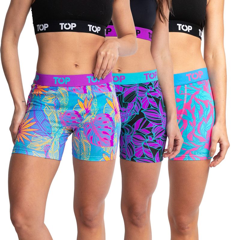 TOP - Pack De 3 Boxer Mujer Top