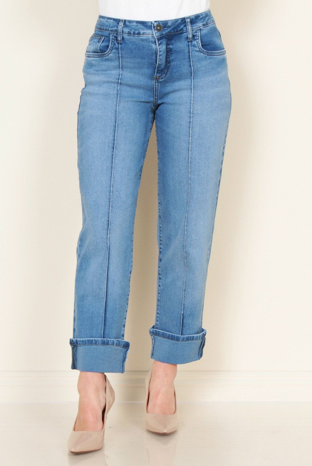 WADOS - Jeans Balloon Tiro Alto Mujer Wados