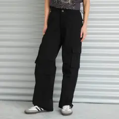 AMERICANINO - Jeans Cargo Tiro Medio Mujer