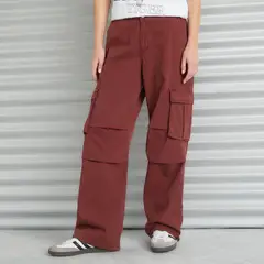 AMERICANINO - Jeans Cargo Tiro Medio Mujer