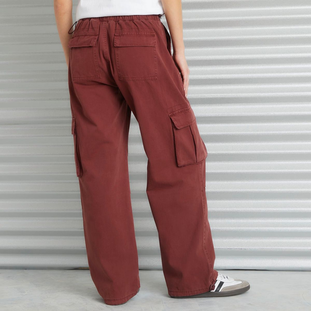AMERICANINO - Jeans Cargo Tiro Medio Mujer Americanino