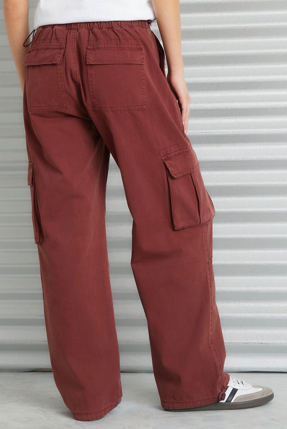 AMERICANINO - Jeans Cargo Tiro Medio Mujer Americanino