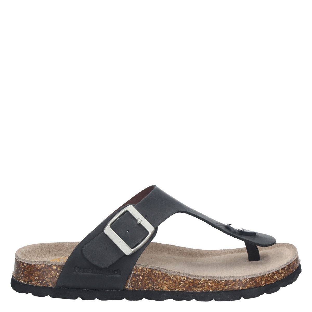 PANAMA JACK - Sandalia Mujer Cuero Negro Panama Jack