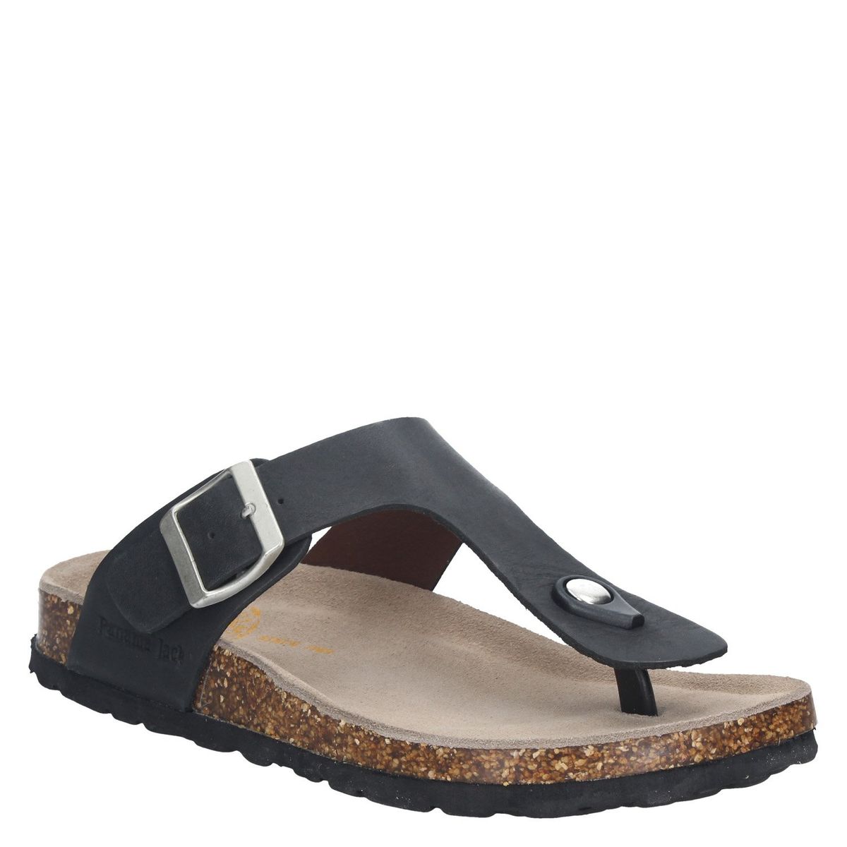 PANAMA JACK - Sandalia Mujer Cuero Negro Panama Jack