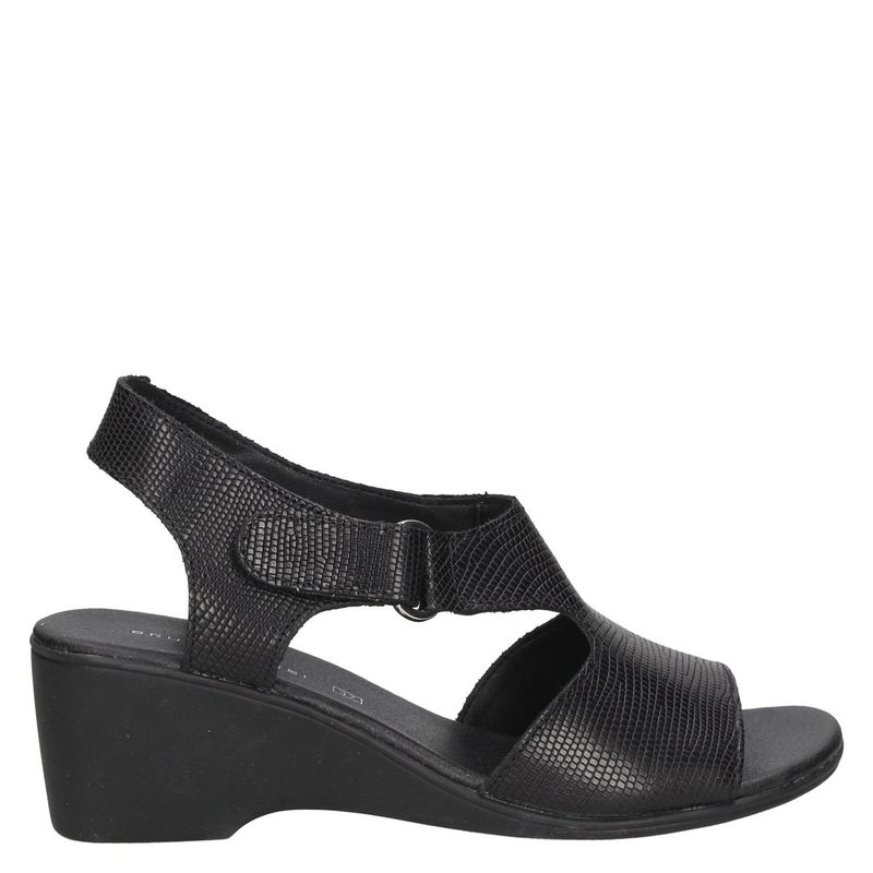 BRUNO ROSSI - Sandalia Mujer Cuero Negro Bruno Rossi