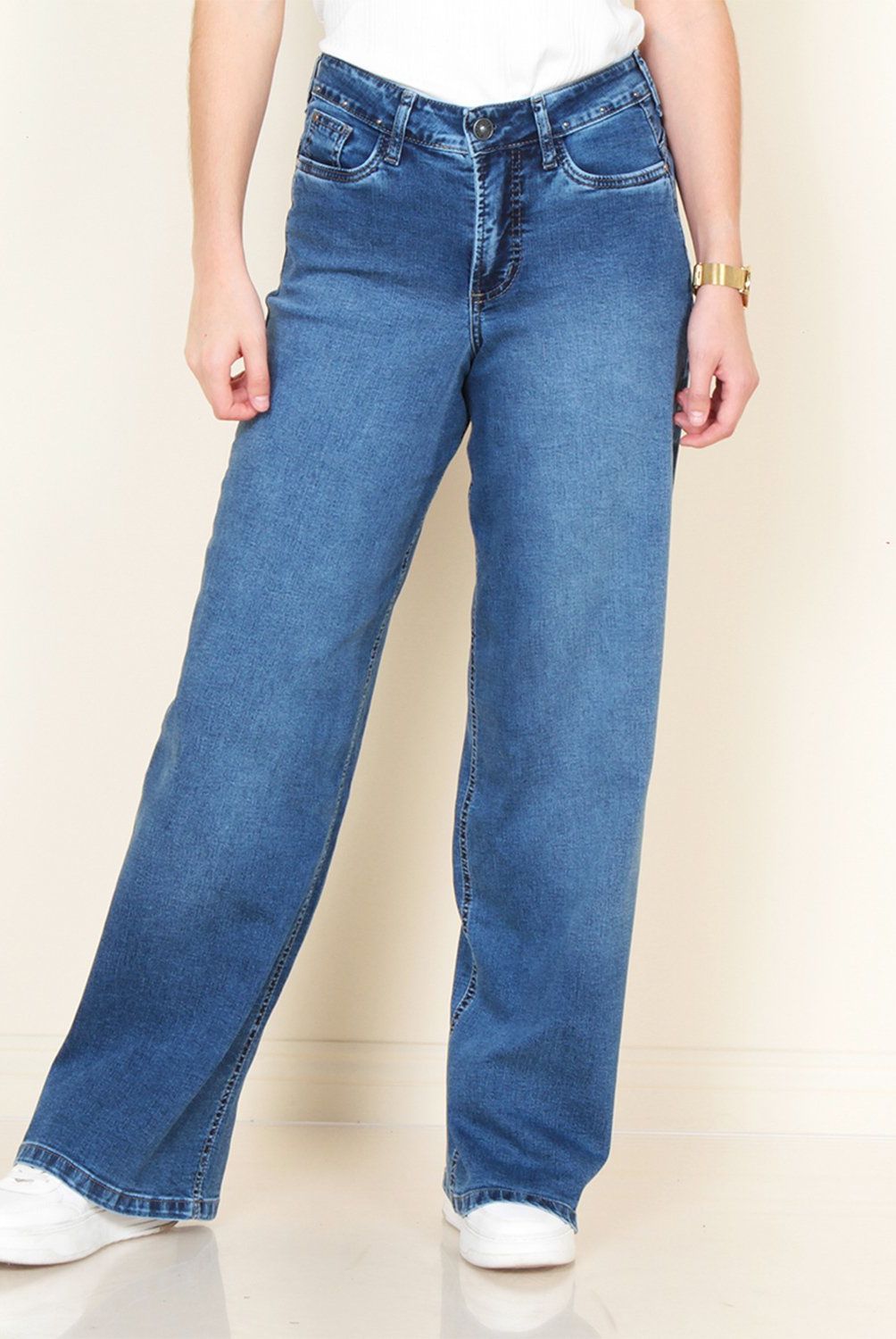 WADOS - Jeans Recto Tiro Alto Mujer Wados