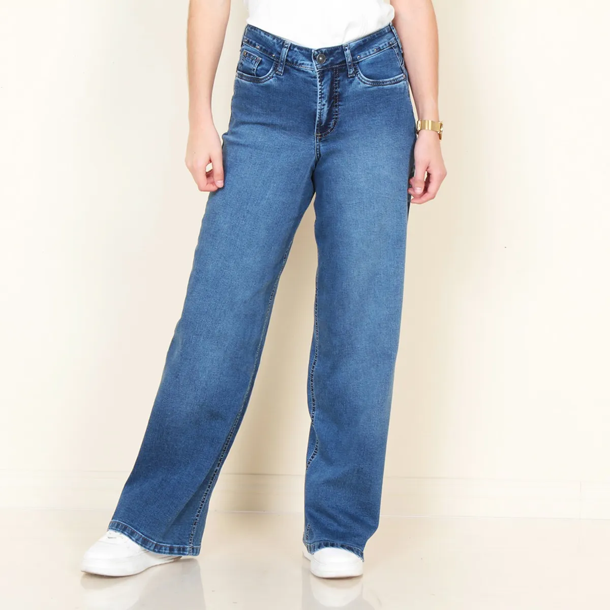 WADOS - Jeans Recto Tiro Alto Mujer Wados