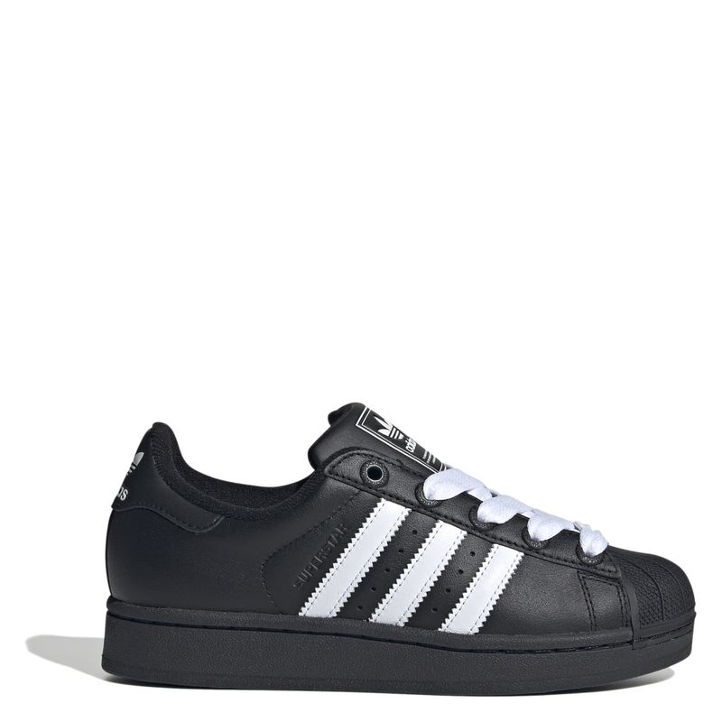 ADIDAS ORIGINALS - Superstar II J Zapatilla Urbana Unisex Niños Cuero Negro Adidas Originals