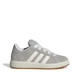 ADIDAS - Grand Court 00S K Zapatilla Urbana Unisex Niños Cuero Gris (33 a 45.5)