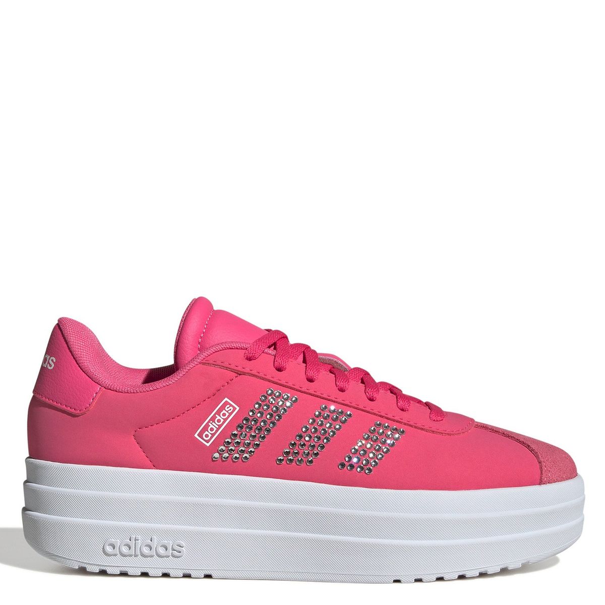 ADIDAS - Vl Court Bold J Zapatilla Urbana Niña Cuero Rosado Adidas