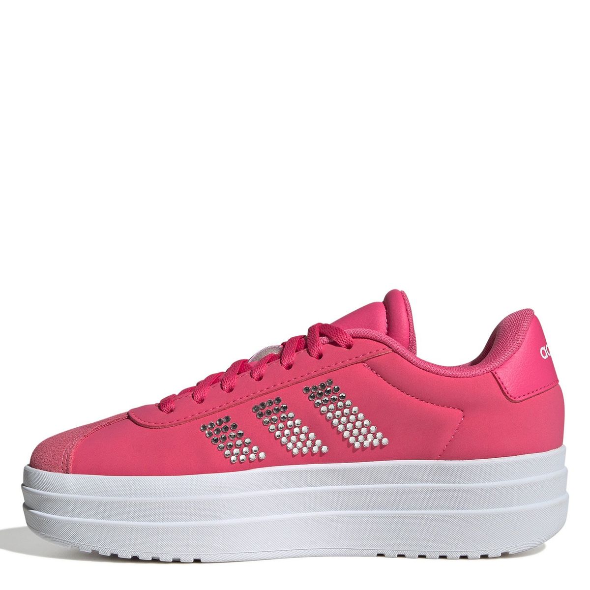 ADIDAS - Vl Court Bold J Zapatilla Urbana Niña Cuero Rosado Adidas