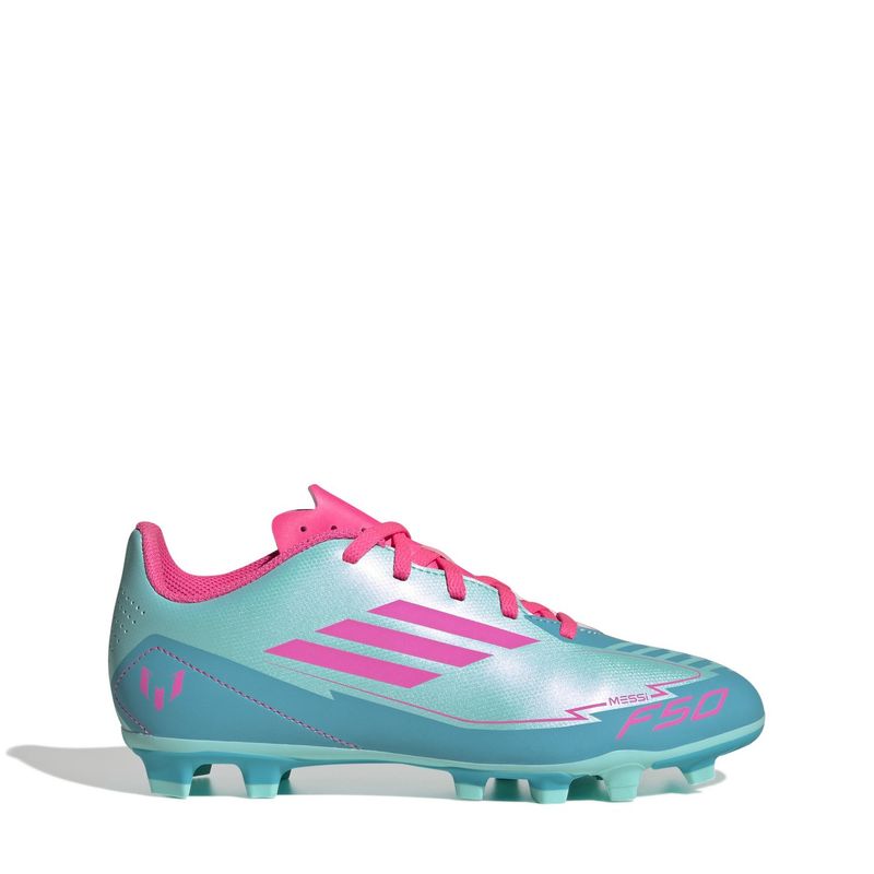 ADIDAS - F50 Club Fg/Mg J Messi Zapatilla de Futbol Niño Azul (28 a 38) Adidas