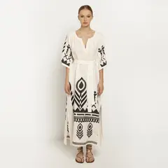 GREEK ARCHAIC KORI - Vestido Mujer