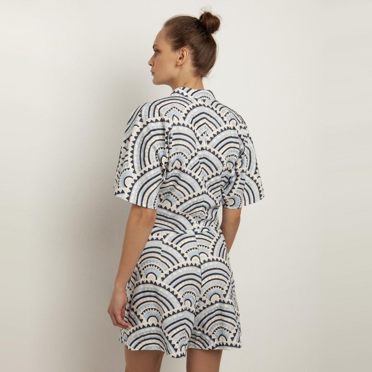 GREEK ARCHAIC KORI - Blusa Estamp Mc Mujer Greek Archaic Kori