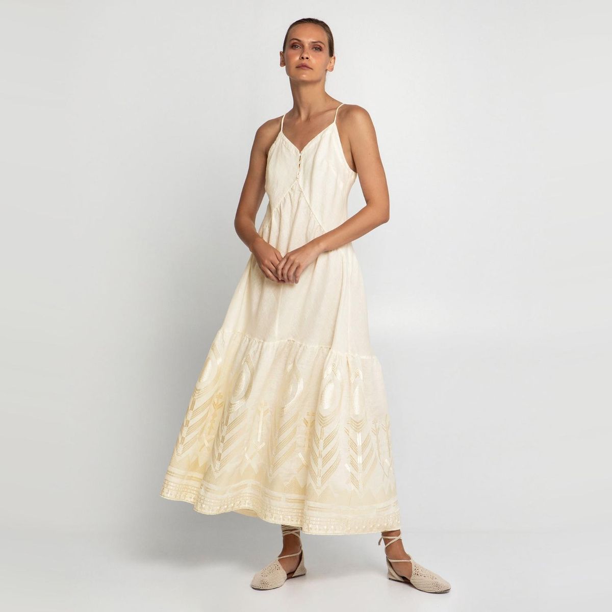 GREEK ARCHAIC KORI - Vestido Largo Mujer Greek Archaic Kori