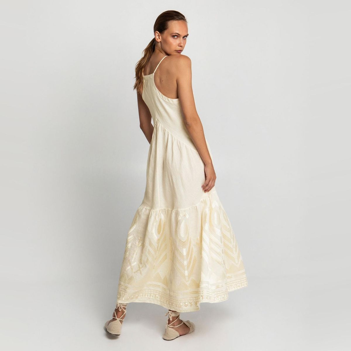 GREEK ARCHAIC KORI - Vestido Largo Mujer Greek Archaic Kori