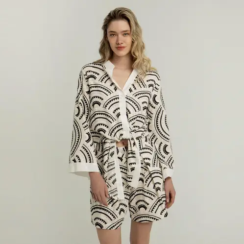 GREEK ARCHAIC KORI - Blusa Estamp Ml Mujer