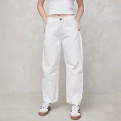 SYBILLA - Jeans Balloon Tiro Medio Mujer