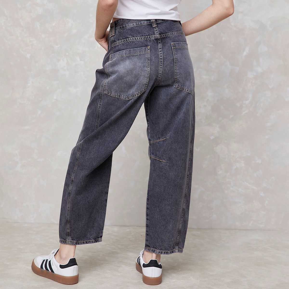 SYBILLA - Jeans Balloon Tiro Medio Mujer Sybilla