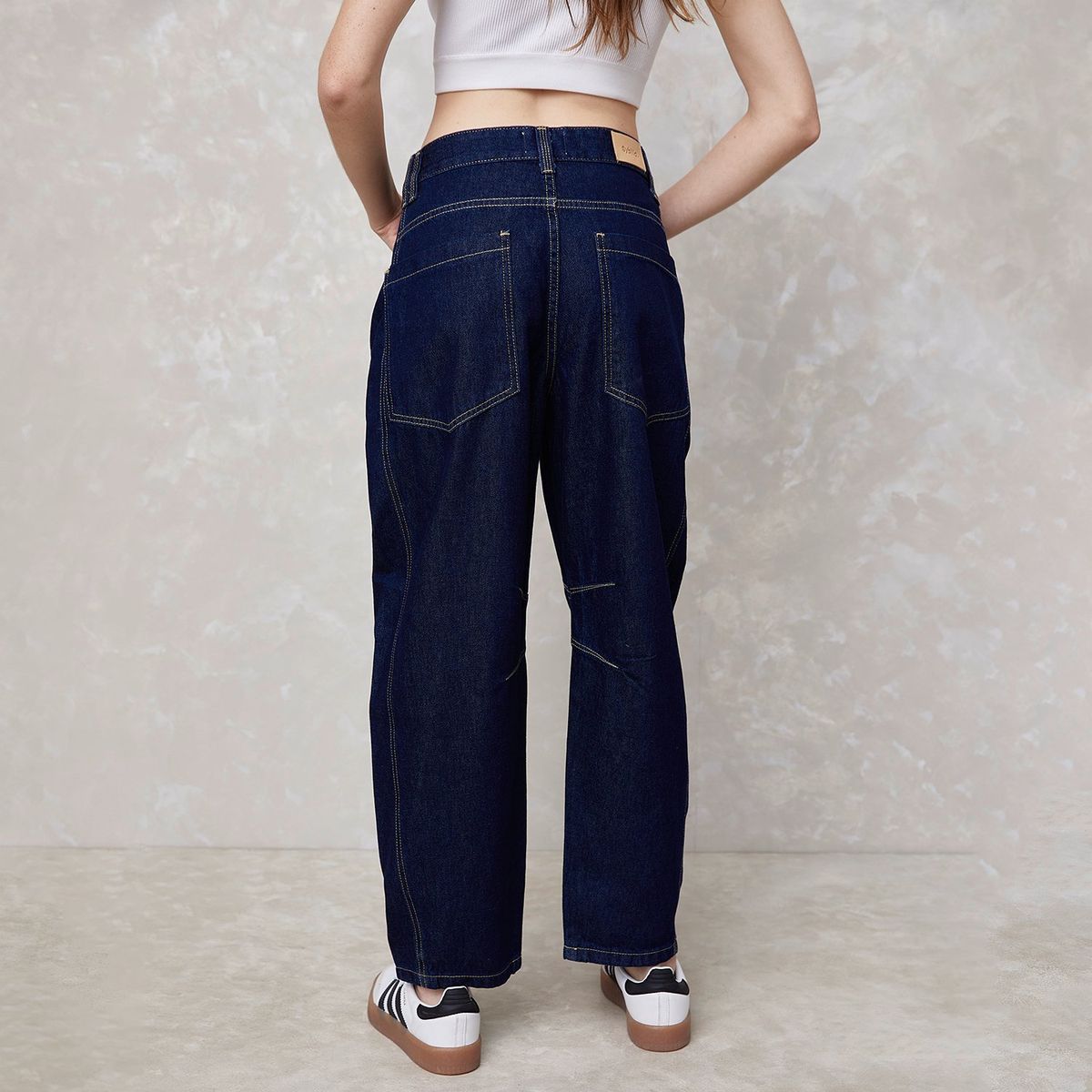 SYBILLA - Jeans Balloon Tiro Medio Mujer Sybilla