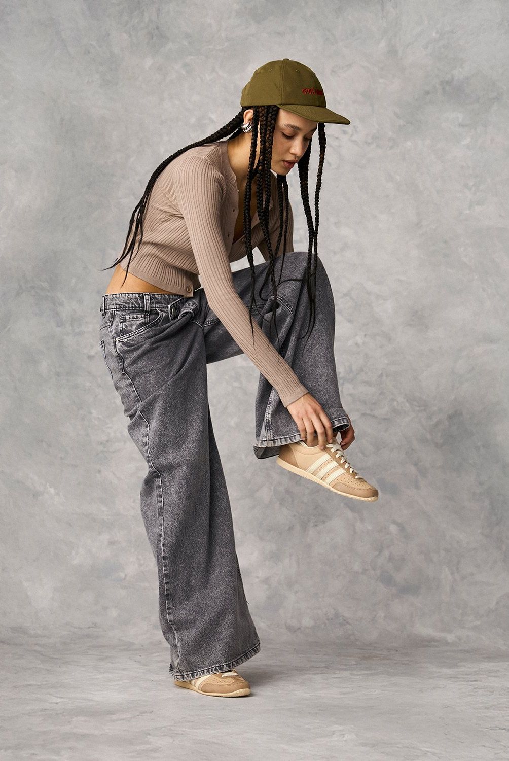 SYBILLA - Jeans Wide Leg Sybilla Tiro Medio Mujer