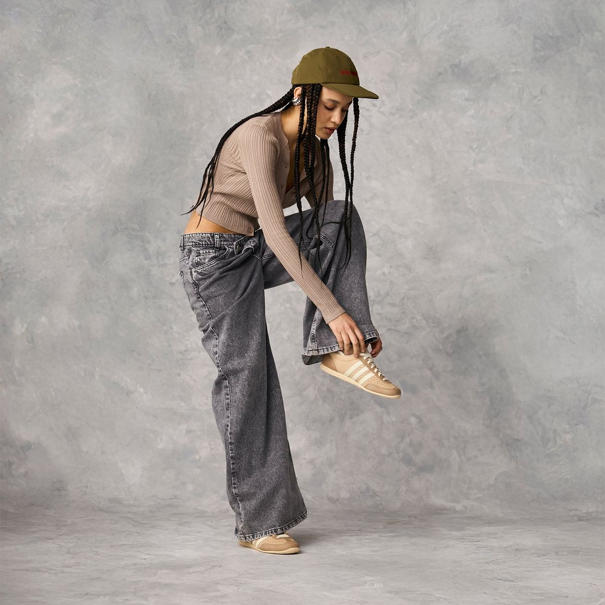 SYBILLA - Jeans Wide Leg Sybilla Tiro Medio Mujer