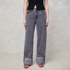 SYBILLA - Jeans Baggy Tiro Medio Mujer