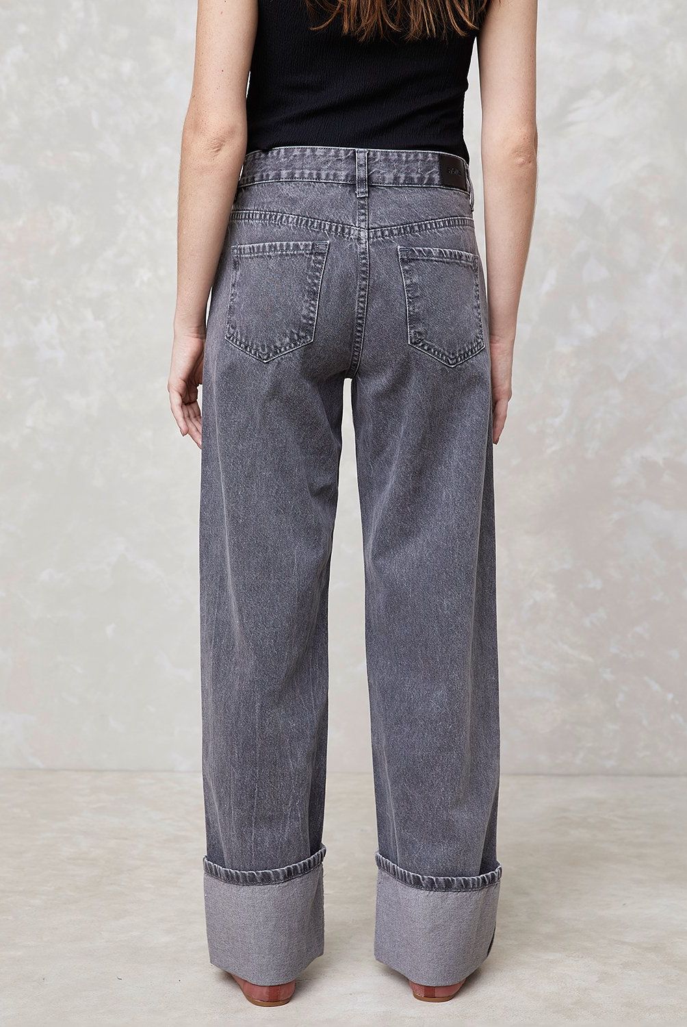 SYBILLA - Jeans Baggy Tiro Medio Mujer Sybilla Algodón
