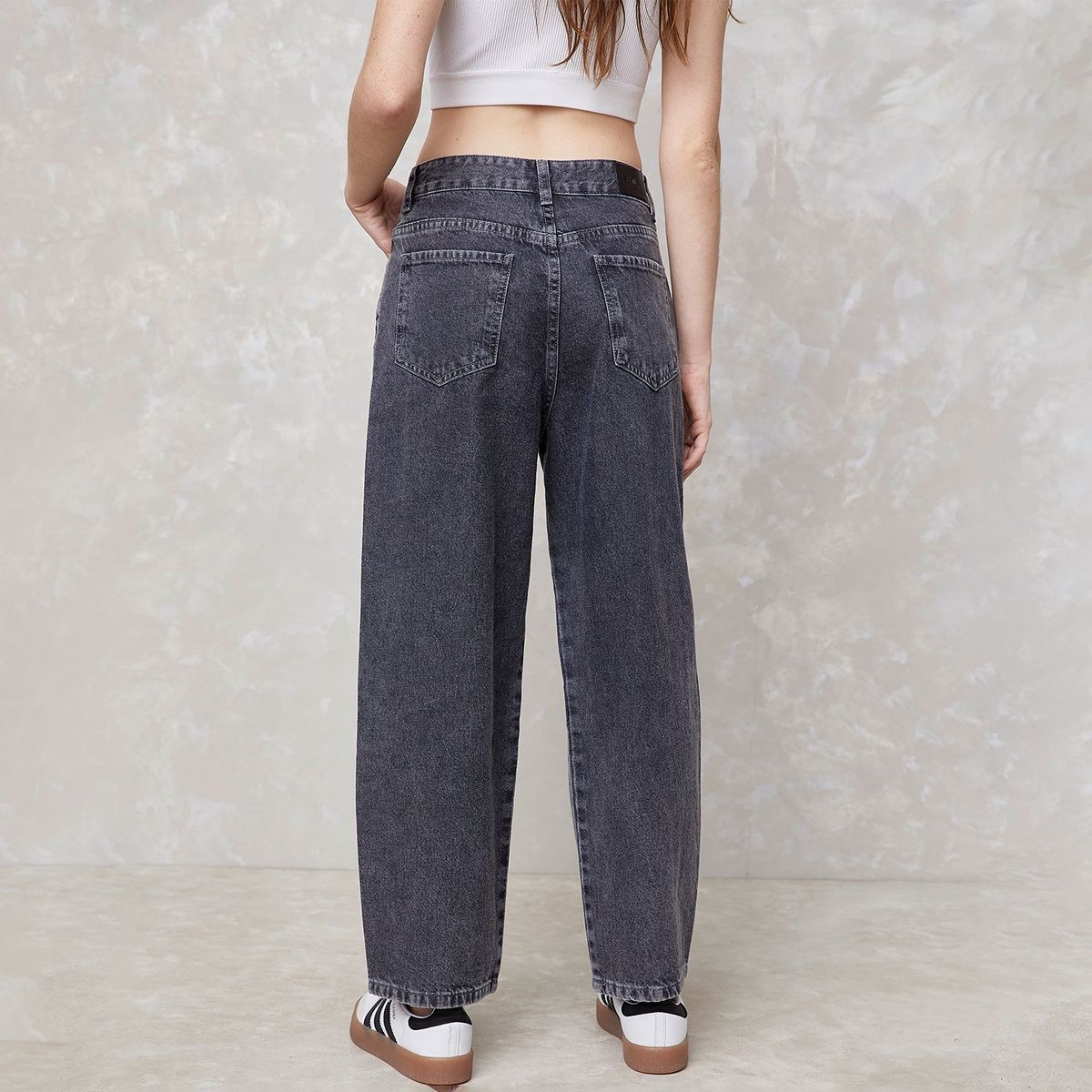 SYBILLA - Jeans Balloon Tiro Medio Sybilla Algodón Mujer