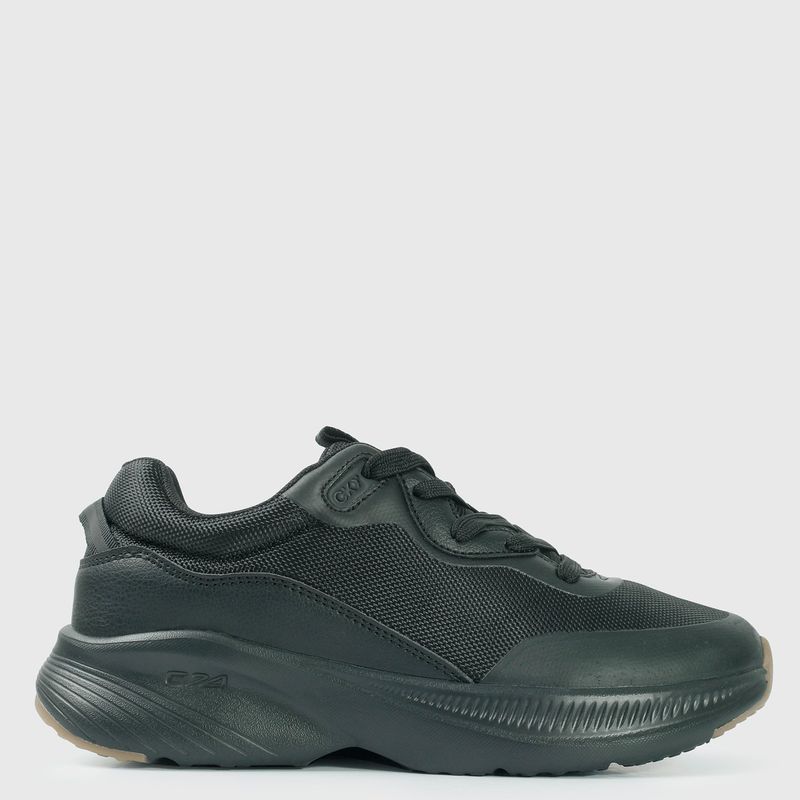 COLLOKY - Zapatilla Escolar Niño Negro (34 a 41) Colloky