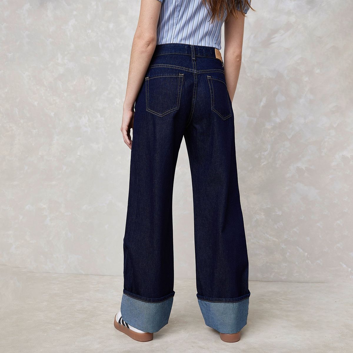 SYBILLA - Jeans Baggy Tiro Bajo Mujer Sybilla