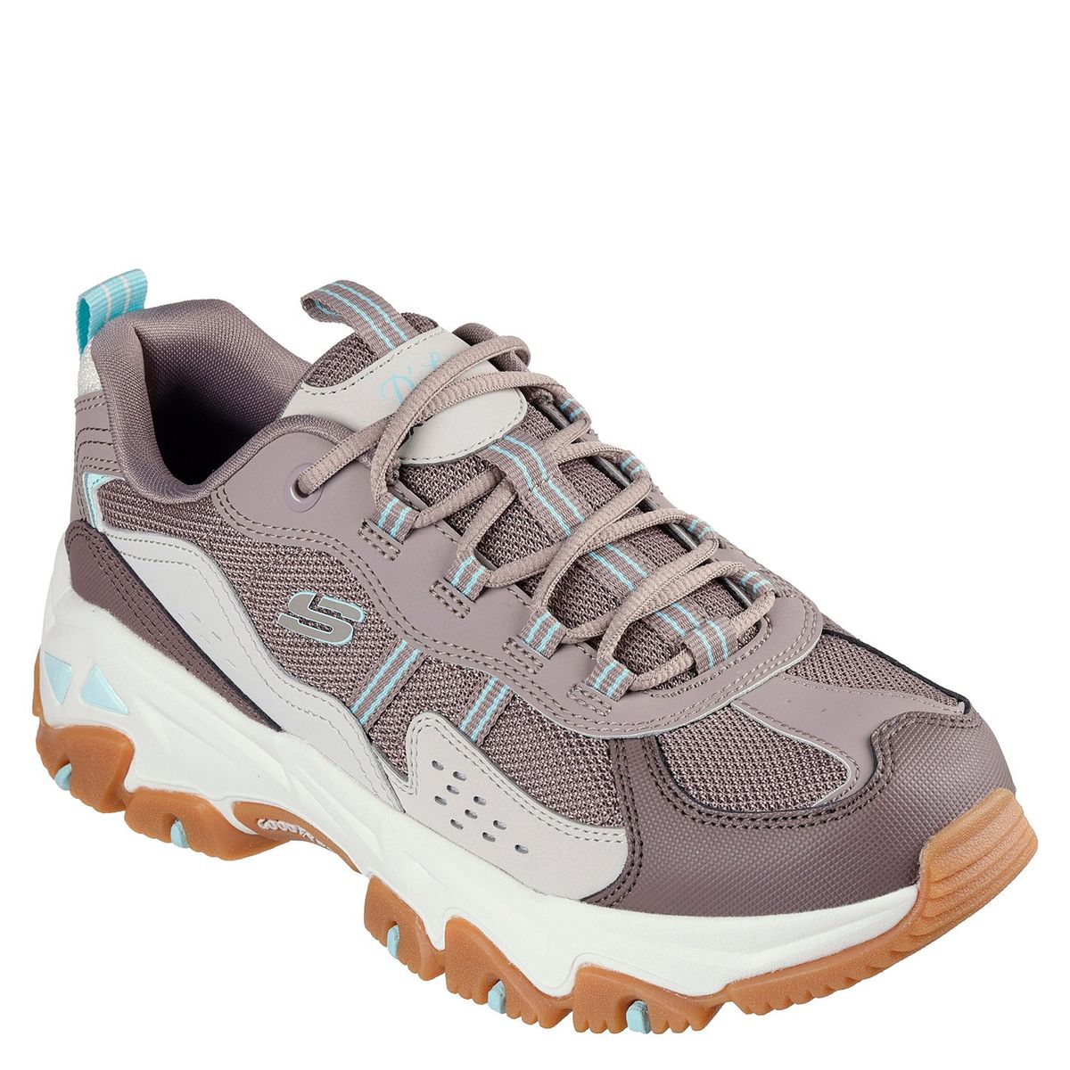 SKECHERS - Zapatilla Lifestyle Mujer Cuero Gris Skechers