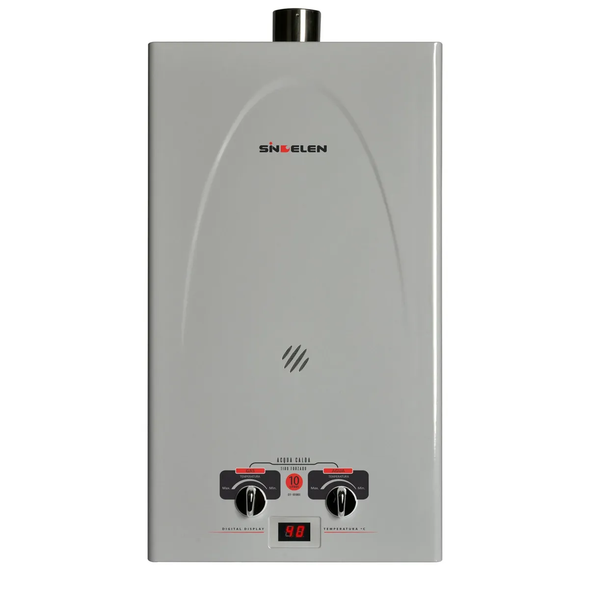 SINDELEN - Calefon Gas Natural 10 Litros CFF-101GNSI Sindelen