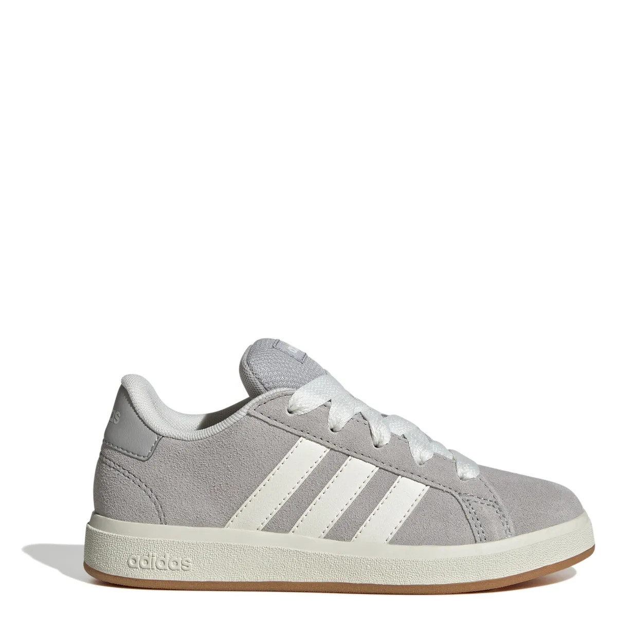 ADIDAS - Grand Court 00S K Zapatilla Urbana Unisex Niños Cuero Gris (33 a 45.5) Adidas