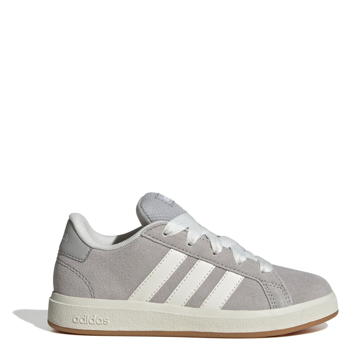 ADIDAS - Grand Court 00S K Zapatilla Urbana Unisex Niños Cuero Gris (33 a 45.5) Adidas