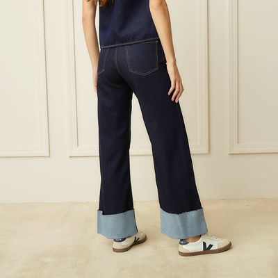 Imagen 2 del producto Jeans Wide Leg Tiro Medio Mujer