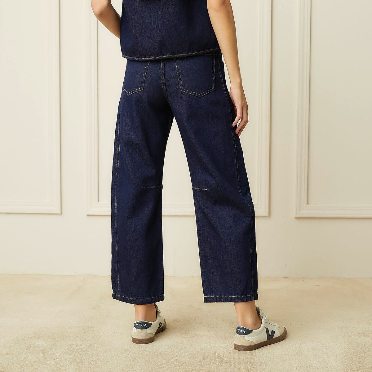 BASEMENT - Jeans Baggy Tiro Medio Mujer Basement