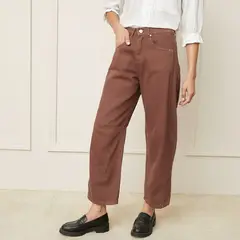 BASEMENT - Jeans Baggy Tiro Medio Mujer